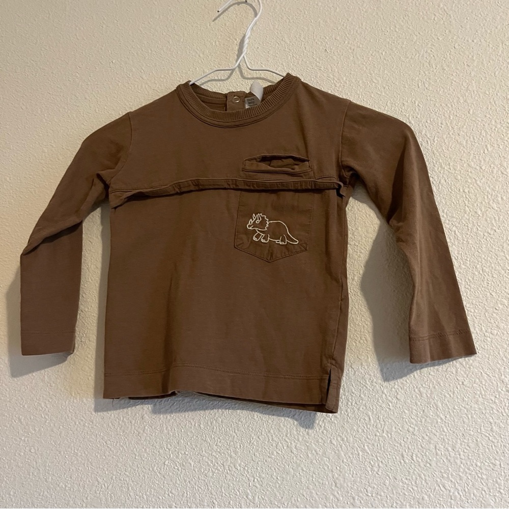 Zara Kids Size 3-4 years Dino Dinosaur Long Sleeve T-Shirt